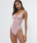 EloraSleep™ After Hours Lace Bodysuit – Noir
