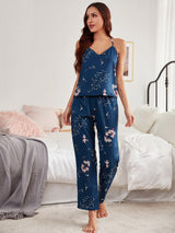 EloraSleep™ Lustre Sleepwear Set – Azure