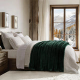 ROSEKIND Faux Fur Rabbit Throw Blanket – Warm, Fluffy & Cozy