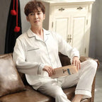 Luxury Satin Pajama Set – Elegant Couple Sleepwear for Men & Women