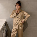 Luxury Satin Pajama Set – Elegant Couple Sleepwear for Men & Women