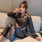 Luxury Satin Pajama Set – Elegant Couple Sleepwear for Men & Women