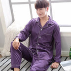 Luxury Satin Pajama Set – Elegant Couple Sleepwear for Men & Women
