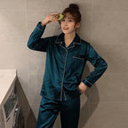 Luxury Satin Pajama Set – Elegant Couple Sleepwear for Men & Women