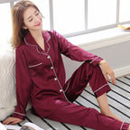 Luxury Satin Pajama Set – Elegant Couple Sleepwear for Men & Women
