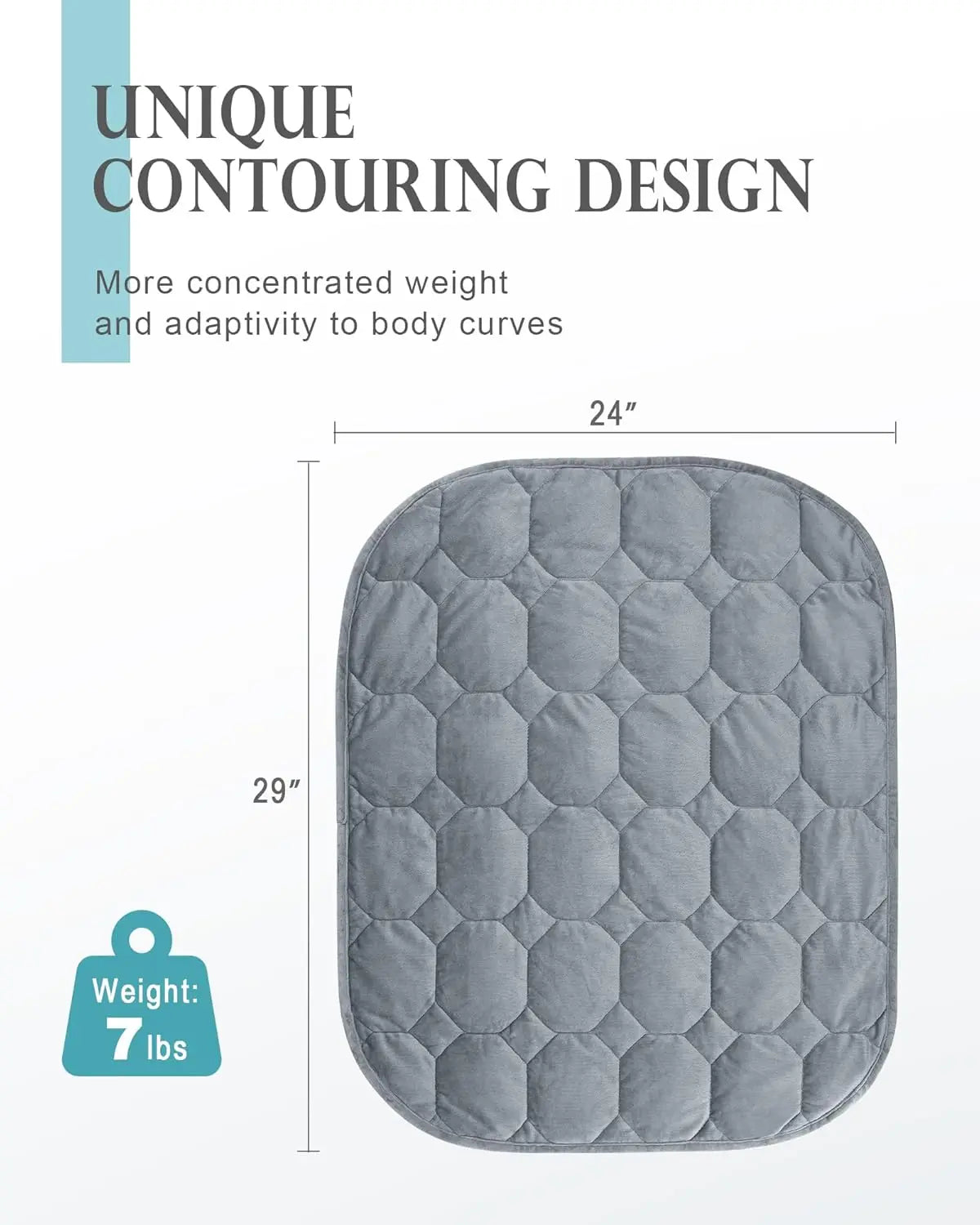 EloraSleep™ 7lb Weighted Lap Blanket – Gentle Relaxation & Comfort