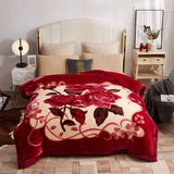 European Style Warm Raschel Blanket for Winter – Luxury Thick Double-Sided Flocked Comforter