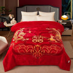 Double Layer Winter Raschel Plush Weighted Blanket – Soft, Warm & Cozy