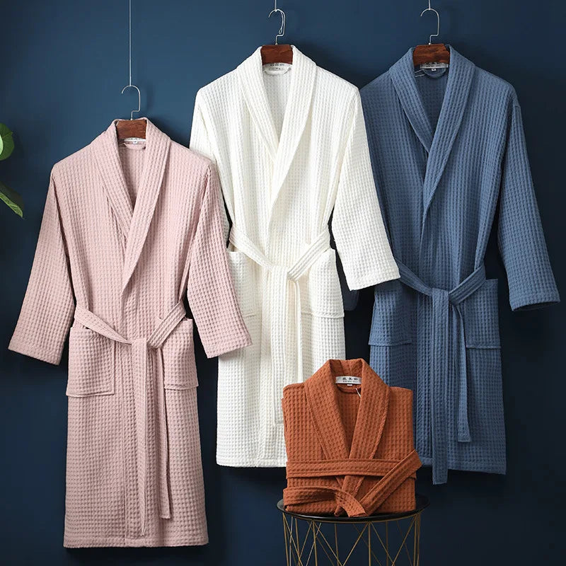 EloraSleep™ Cotton Terry Robe – Spa-Inspired Luxury Comfort