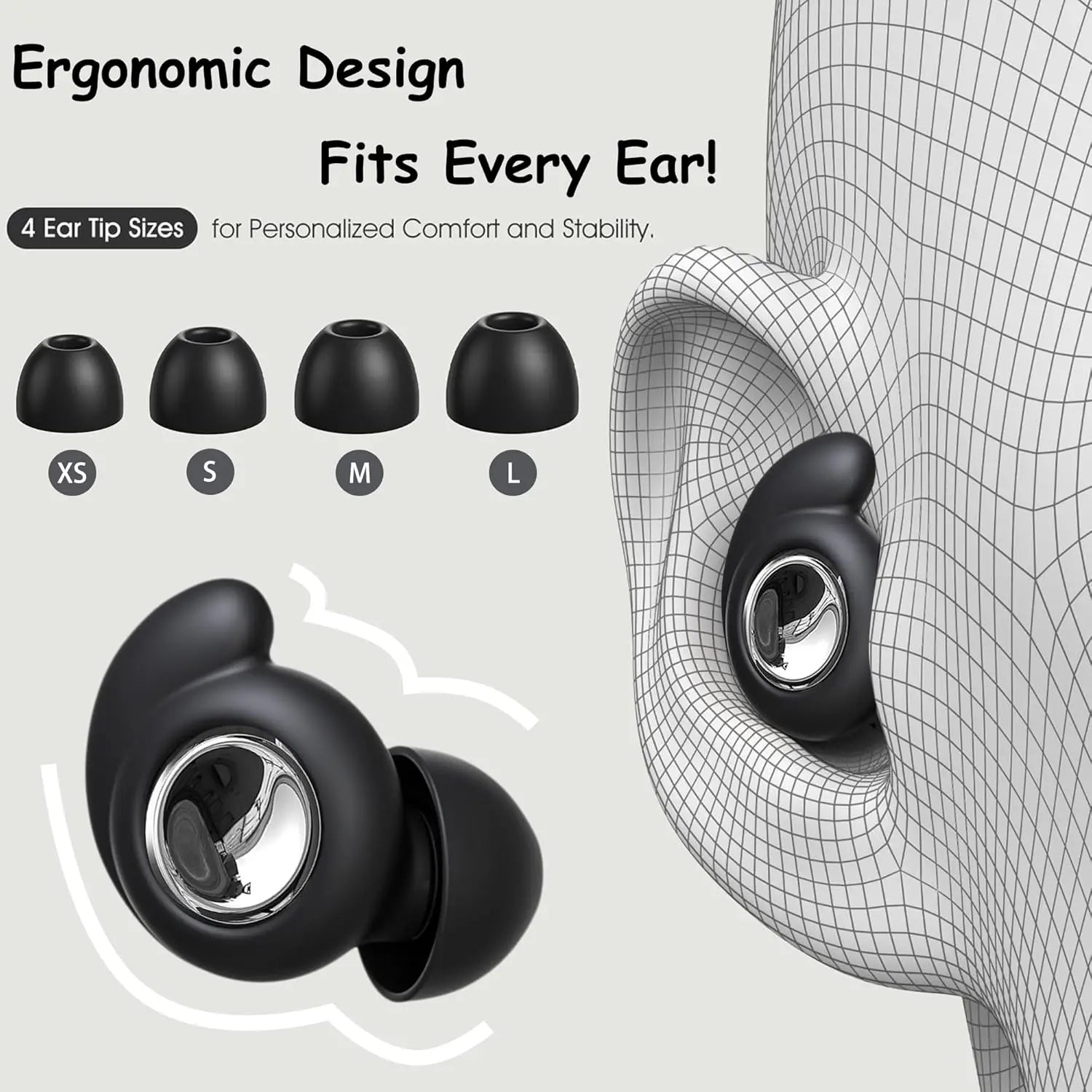 EloraSleep™ QuietSeal Pro Silicone Earplugs