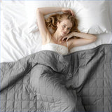 EloraSleep™ 15lb Weighted Blanket – Balanced Comfort for Calm, Restful Sleep