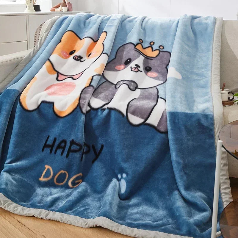 Double Layer Winter Raschel Plush Weighted Blanket – Soft, Warm & Cozy