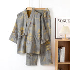 Elora Sleep™ Men’s Premium Cotton Kimono Robe – Lightweight Breathable Loungewear