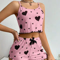 EloraSleep™ After Hours Pajama Shorts Set – Sweetheart