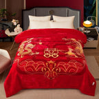 Double Layer Winter Raschel Plush Weighted Blanket – Soft, Warm & Cozy