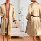 EloraSleep™ Satin Kimono Lounge Set – Lightweight & Cooling Comfort