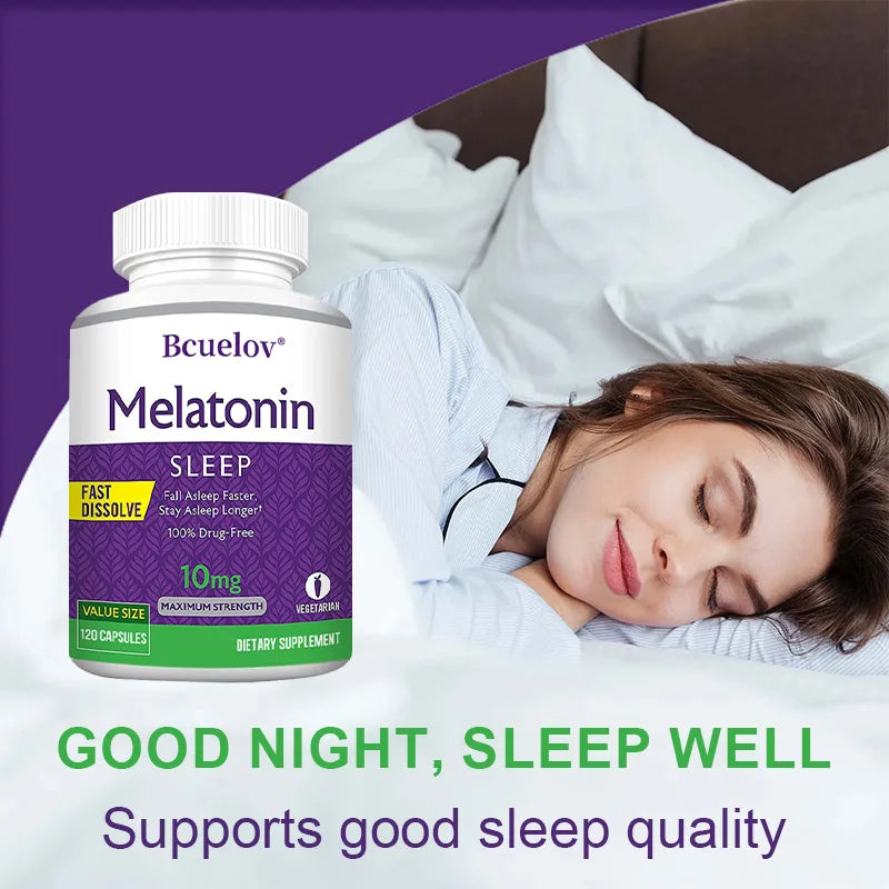 Bcuelov® Melatonin 10mg – 120 Capsules