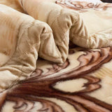 European Style Warm Raschel Blanket for Winter – Luxury Thick Double-Sided Flocked Comforter