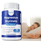 Magnesium Glycinate - Supports Nerve, Muscle, Bone and Heart Health, Helps with Stress, Sleep Quality Support, Muscles Recovery
