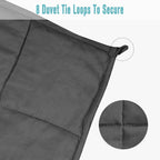 30LB Weighted Blanket for Adults – Aqua Microfiber, 86x90, All-Season Comfort