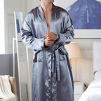 EloraSleep™ Satin Kimono Robe – Lightweight & Cooling Comfort