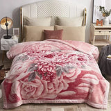 European Style Warm Raschel Blanket for Winter – Luxury Thick Double-Sided Flocked Comforter