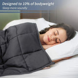 King Size Weighted Blanket for Adults & Couples – 78x85 Inches, 25 lbs, Grey