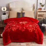 European Style Warm Raschel Blanket for Winter – Luxury Thick Double-Sided Flocked Comforter