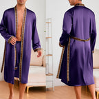 EloraSleep™ Satin Kimono Lounge Set – Lightweight & Cooling Comfort