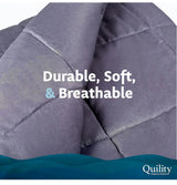 20 lb Weighted Blanket for Adults – 60x80 Full Size, Soft Gray Cotton Blanket for Stress Relief & Deep Sleep