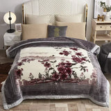 European Style Warm Raschel Blanket for Winter – Luxury Thick Double-Sided Flocked Comforter
