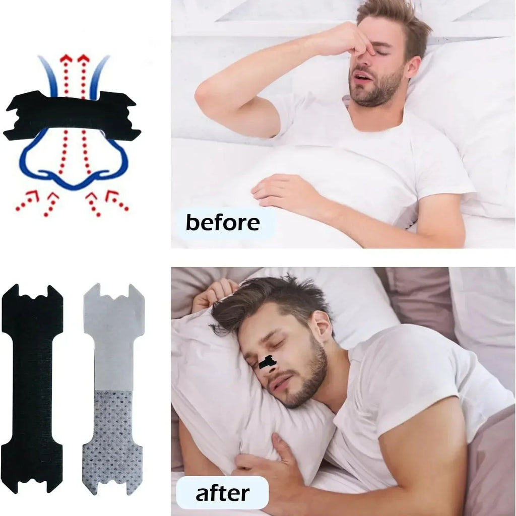 30pcs Extra Strength Nasal Strips for Snoring & Congestion Relief – Sensitive Skin Friendly, Strong