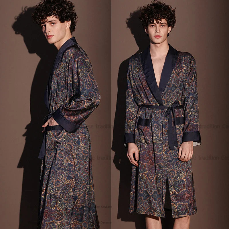 EloraSleep™ Satin Kimono Robe – Lightweight & Cooling Comfort