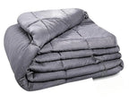 20 lb Weighted Blanket for Adults – 60x80 Full Size, Soft Gray Cotton Blanket for Stress Relief & Deep Sleep