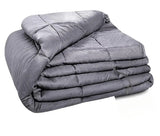 20 lb Weighted Blanket for Adults – 60x80 Full Size, Soft Gray Cotton Blanket for Stress Relief & Deep Sleep