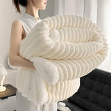 Weighted Sherpa Fleece Blanket – Soft, Warm, Faux Rabbit Fur Comfort