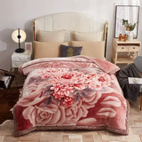 European Style Warm Raschel Blanket for Winter – Luxury Thick Double-Sided Flocked Comforter