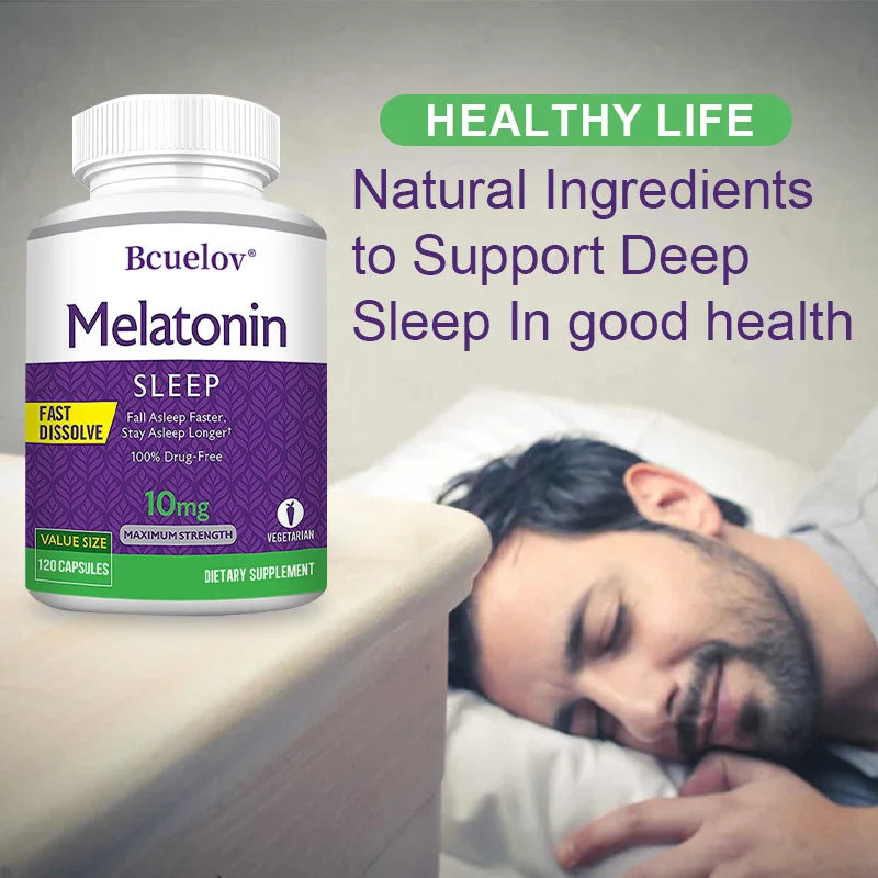 Bcuelov® Melatonin 10mg – 120 Capsules