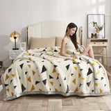 Double Layer Raschel Blanket – Soft Warm Faux Fur Mink Throw, Thick Fluffy Microfiber Plush Weighted Blanket for Beds