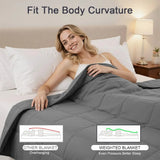 EloraSleep™ 15lb Weighted Blanket – Balanced Comfort for Calm, Restful Sleep