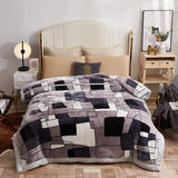 European Style Warm Raschel Blanket for Winter – Luxury Thick Double-Sided Flocked Comforter