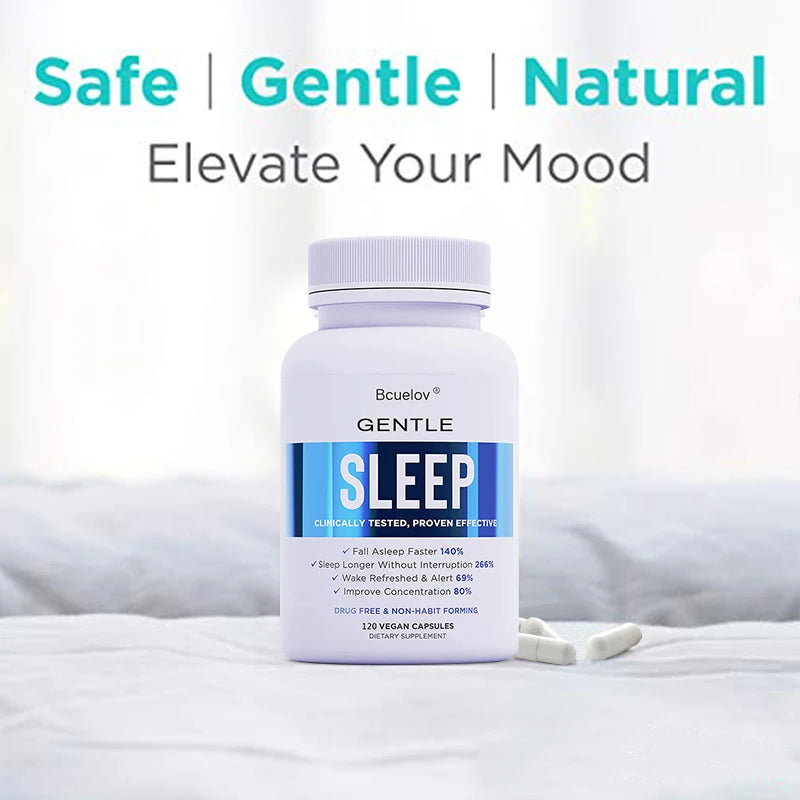 Bcuelov Melatonin Sleep Support – Fall Asleep Faster & Wake Refreshed