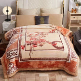 European Style Warm Raschel Blanket for Winter – Luxury Thick Double-Sided Flocked Comforter