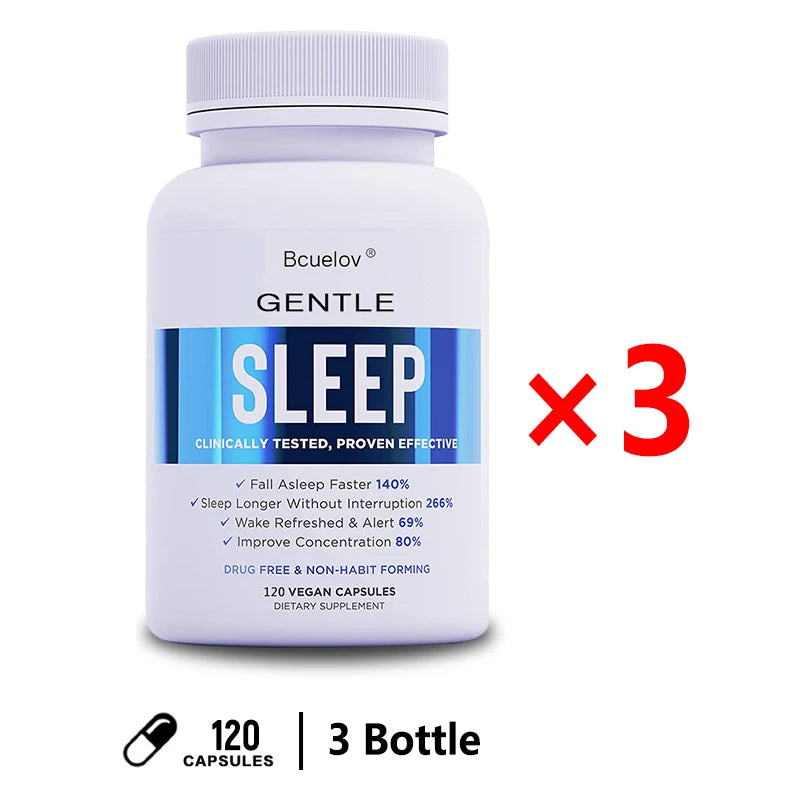 Bcuelov Melatonin Sleep Support – Fall Asleep Faster & Wake Refreshed