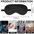 2-Pack Silk Sleep Mask – Elastic Blackout Eye Mask with Adjustable Strap&nbsp
