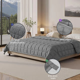 EloraSleep™ 15lb Weighted Blanket – Balanced Comfort for Calm, Restful Sleep
