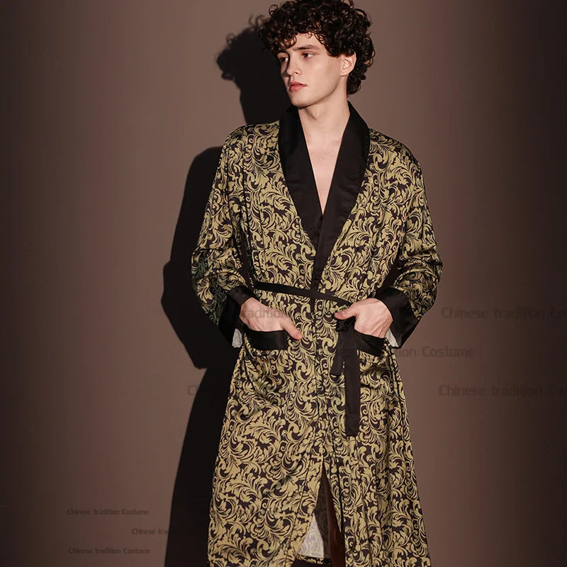 EloraSleep™ Satin Kimono Robe – Lightweight & Cooling Comfort