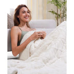 EloraSleep™ 15lb Weighted Blanket – Ultra-Soft Sherpa Comfort for Relaxing Sleep