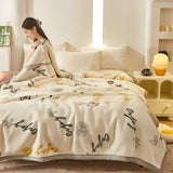 Double Layer Raschel Blanket – Soft Warm Faux Fur Mink Throw, Thick Fluffy Microfiber Plush Weighted Blanket for Beds