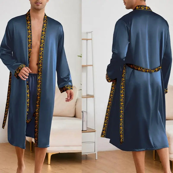 EloraSleep™ Satin Kimono Lounge Set – Lightweight & Cooling Comfort